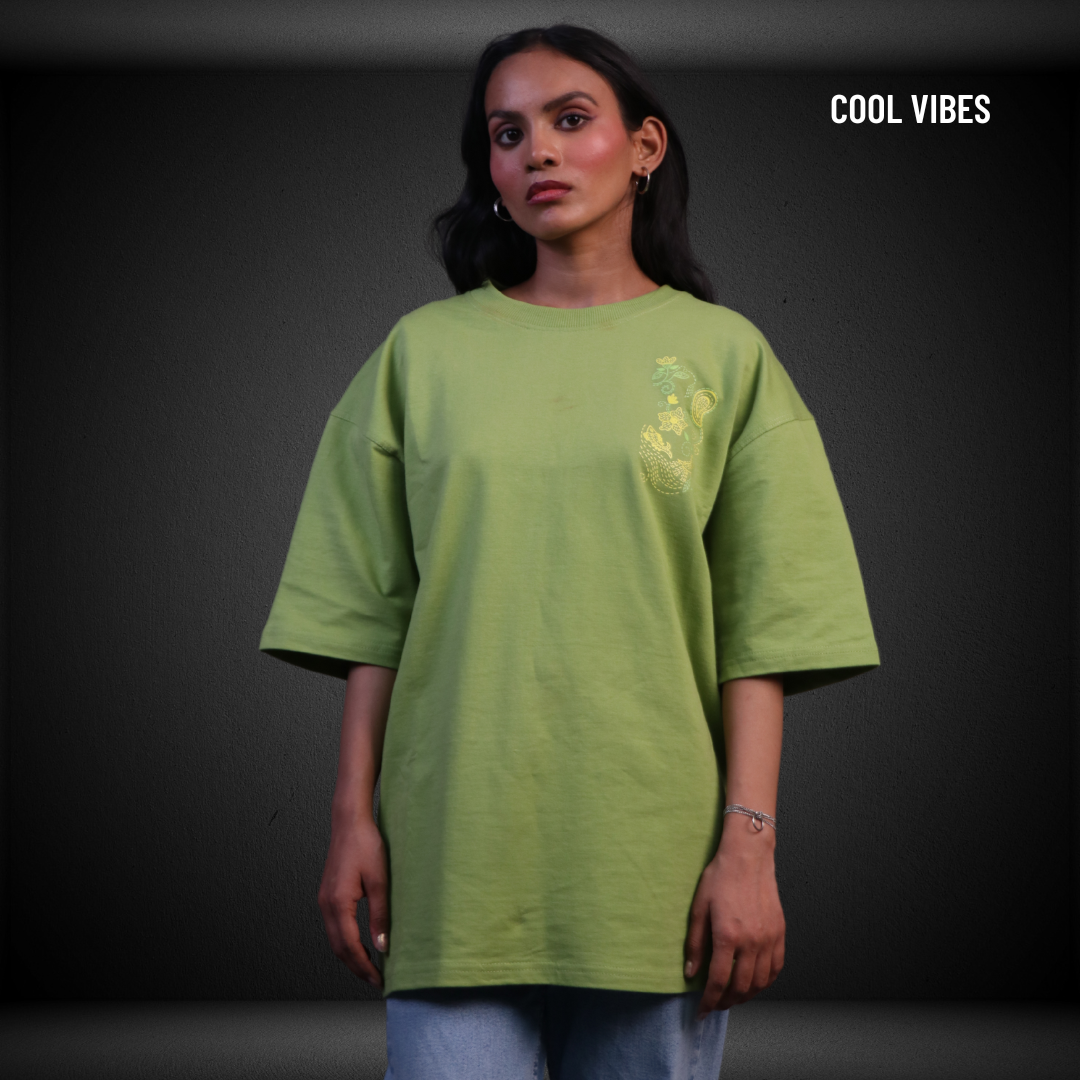 Hum Dil Se Desi Oversized T-shirt | Unisex (Pista)