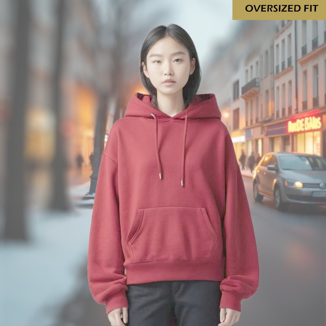 Female 100% Red Hoodie | Offer Code: PRE100