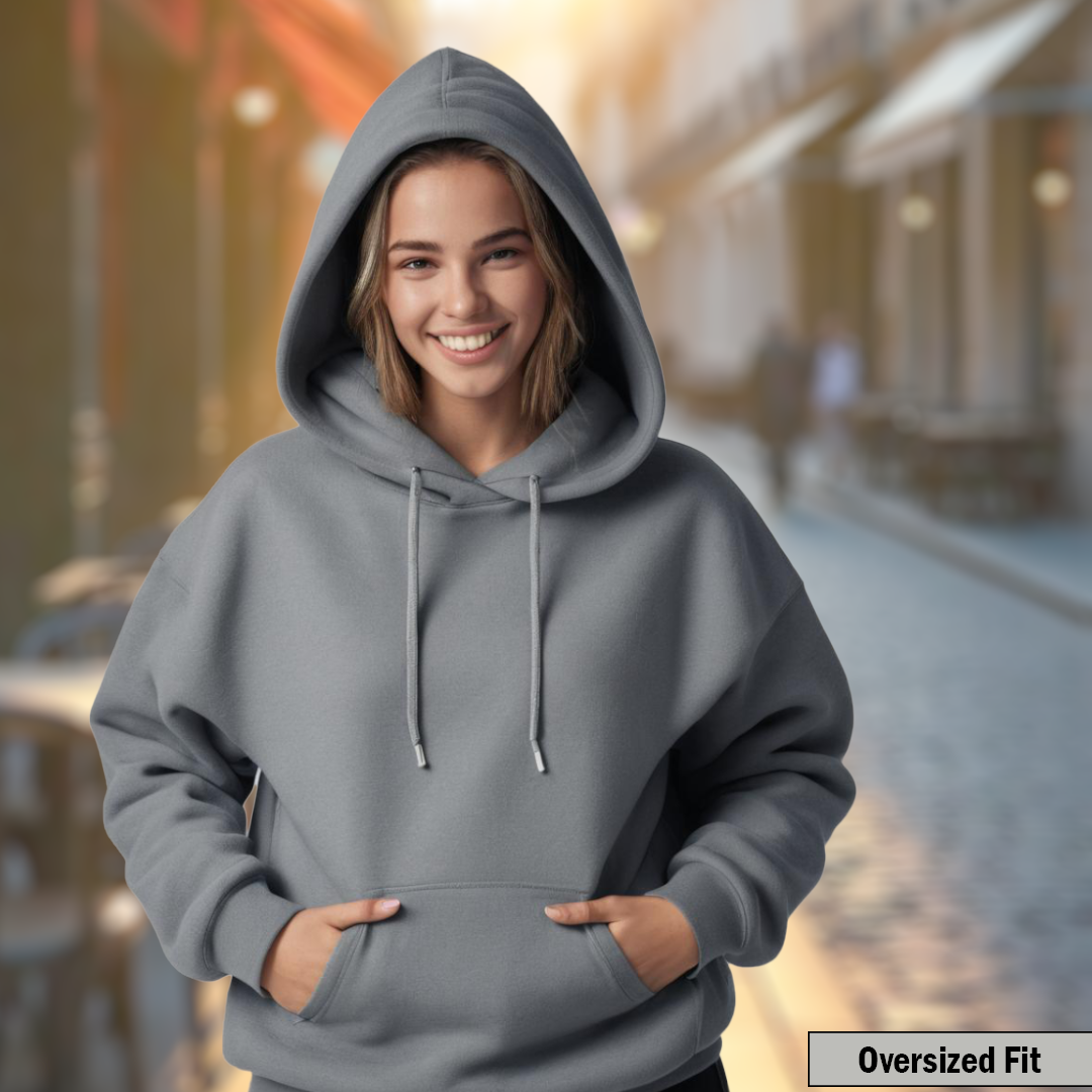 Female 100% Grey Hoodie | Offer Code: PRE100